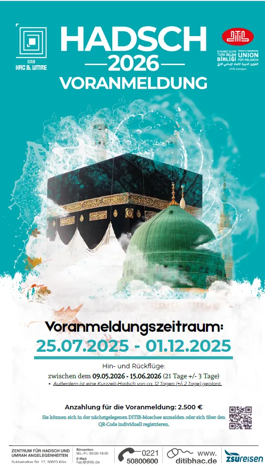 Hadsch 2026 · Voranmeldung
